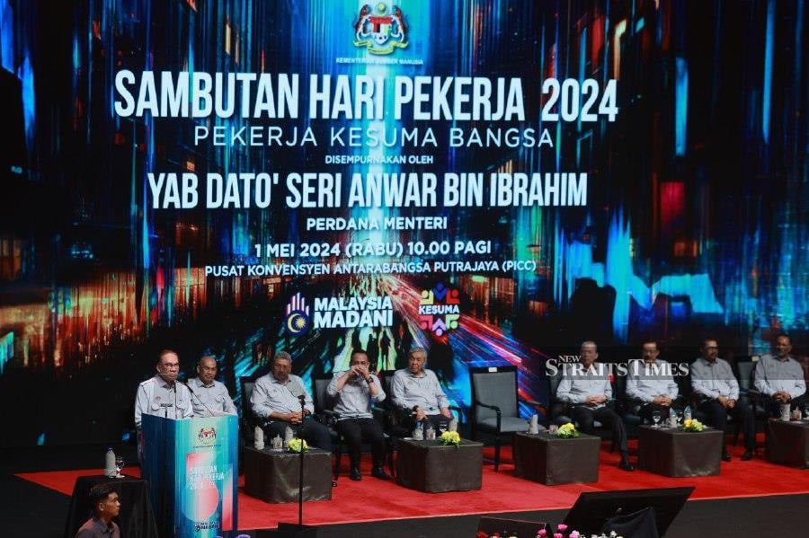 Prime Minister Datuk Seri Anwar Ibrahim has announced a more than 13 per cent increase in civil servants' remuneration, the highest in Malaysia's history. - NSTP/ASYRAF HAMZAH