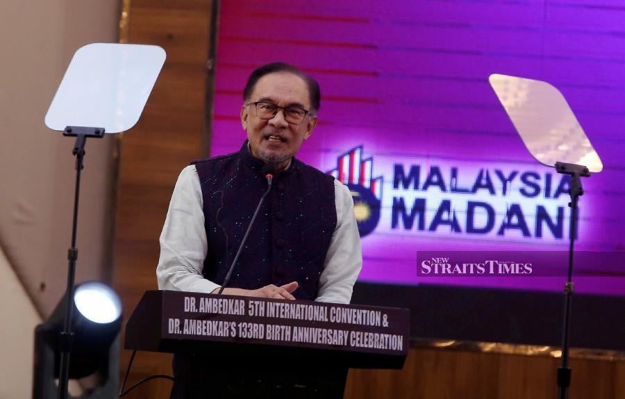 Prime Minister Datuk Seri Anwar Ibrahim says the government has never sidelined the Indian community. NSTP/HAIRUL ANUAR RAHIM