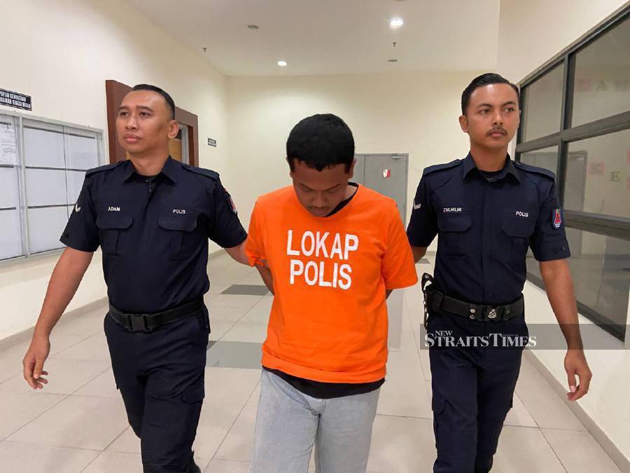 The accused, Muhammad Aliff Sukiman, 23, pleaded not guilty and claimed trial after all three charges were read by the interpreter in front of Magistrate Fatin Dalilah Khalid. - NSTP/ ALIAS ABD RANI