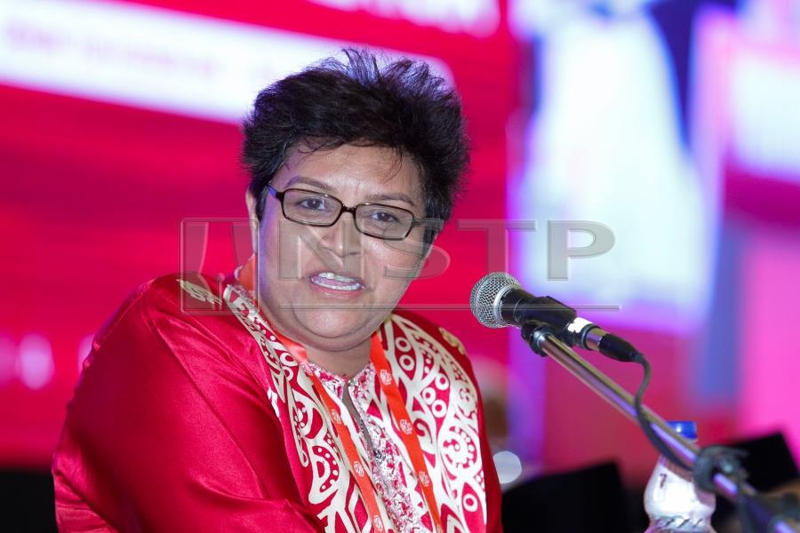  Datuk Azalina Othman Said condemned members who left the party without letting go their position in the Parliament. NSTP/ Asyraf Hamzah