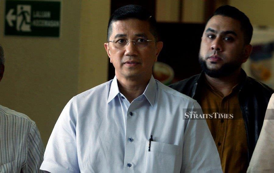 Perikatan Nasional (PN) information chief Datuk Seri Azmin Ali said the letter of demand issued by Barisan Nasional (BN) to him and its chairman Tan Sri Muhyiddin Yassin showed how BN was using its status to threaten the opposition with legal actions. - NSTP file pic