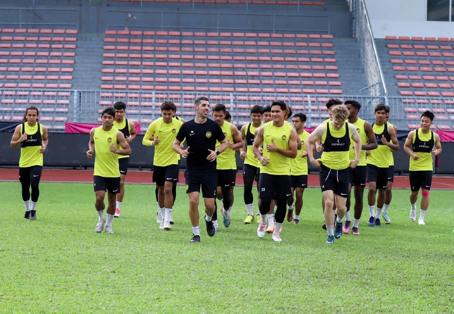 The national Under-23 football team are working on the finer details as they prepare for the Asian Cup in Doha next year (April 15-May 3). - Pic courtesy of FAM
