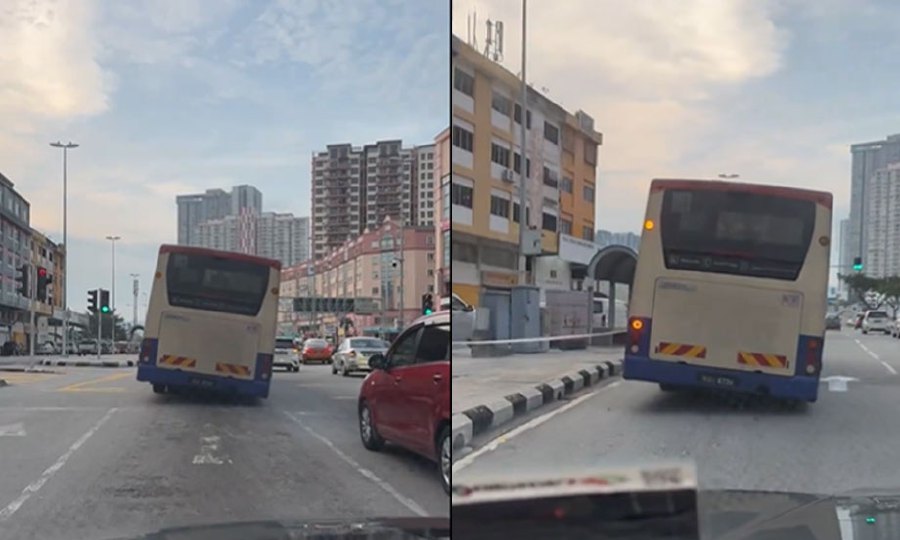 Rapid Bus Sdn Bhd (Rapid Bus), the operator of the Rapid KL bus service in Klang Valley, has taken note of the video of a leaning bus that is trending on social media. - Pic credit X @iTwitlawak