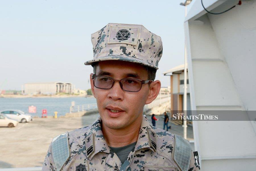 The sea and the ship have become our second home,” says Lt Commander Mohd Asri Zahari, the commanding officer of the Maritime Vessel (KM) Bagan Datuk.- NSTP/FAIZ ANUAR