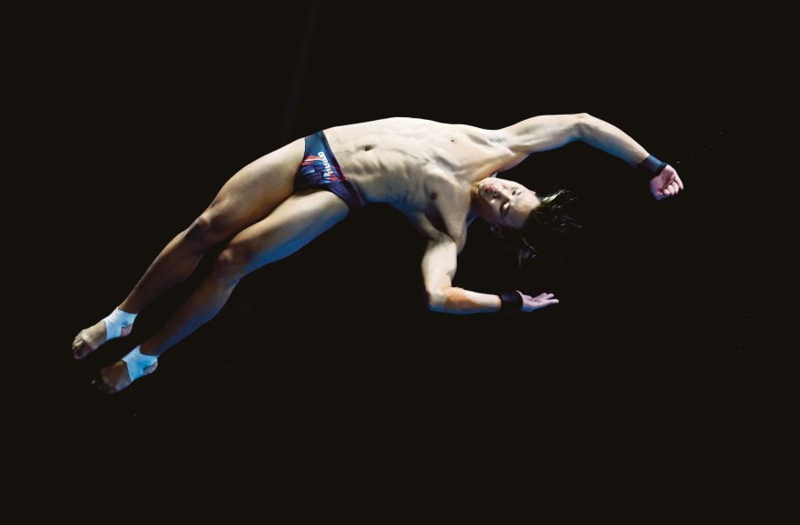 The 18-year-old, Bertrand Rhodict Lises left it late to secure his spot in the top-12 final, needing decent efforts in his last three dives to make the cut with a total score of 406.80 points. REUTERS FILE PIC