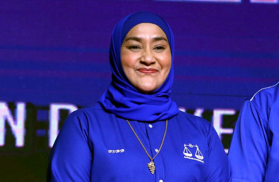 It was a neck-and-neck battle for BN in Juasseh when the coalition's candidate, Puan Sri Bibi Sharliza Mohd Khalid, won with a slim majority of 78 votes. - NSTP/HAIRUL ANUAR RAHIM