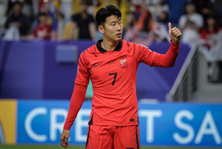 Son Heung-min commended the resilience and creativity displayed by the Harimau Malaya after Malaysia secured a remarkable 3-3 draw against the two-time champions South Korea in the last Group E match of the 2023 Asian Cup. - BERNAMA pic