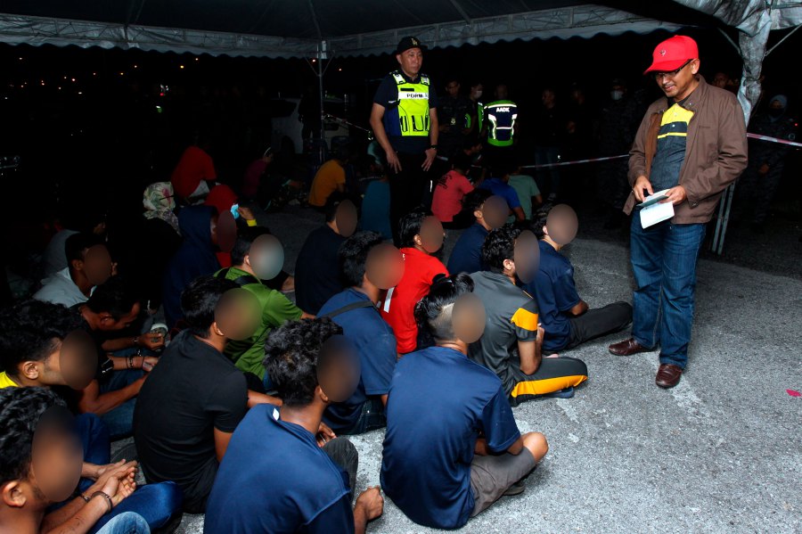 The Perak Immigration Department detained her when they inspected 53 units under the operation, which was conducted from 11.50pm to 2.30am today.- BERNAMA pic