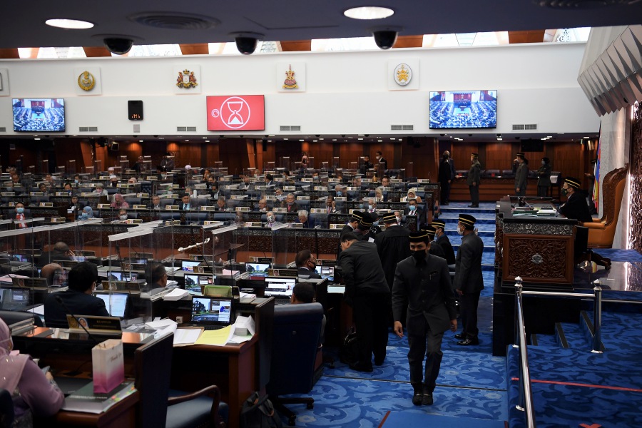  A general view of the Dewan Rakyat sitting. -BERNAMA pic