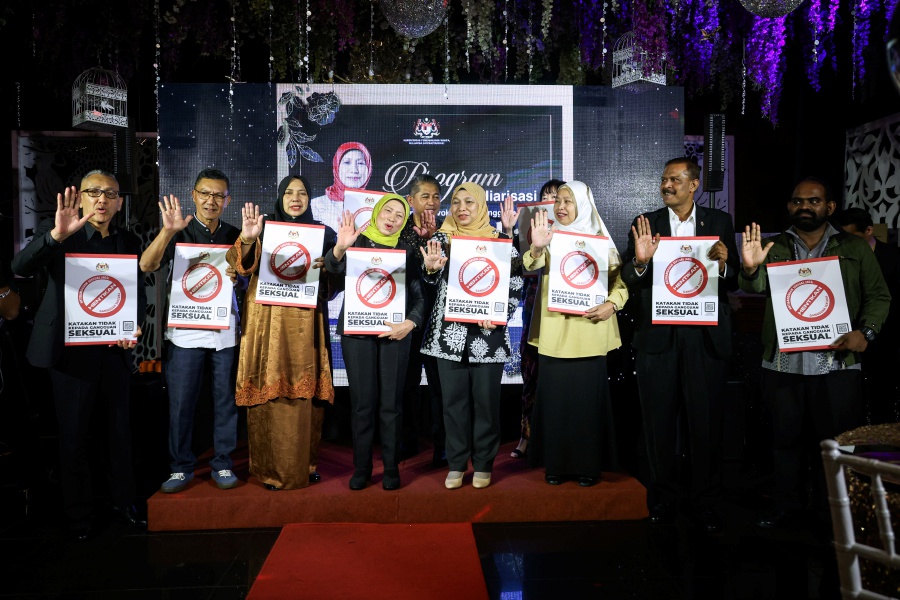 Its minister, Datuk Seri Nancy Shukri said the record participations through 65 programmes was organised in line with the Anti-Sexual Harrassment Act 2022 (Act 840) which was enforced in stages from March 28, was encouraging. - BERNAMA pic