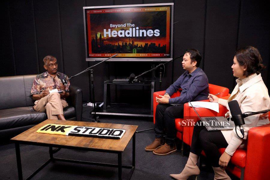 New Straits Times, Beyond The Headlines guest, Special Interview with MIC (Central Working Committee member) Datuk P. Kamalanathan  at Digital Studio NSTP, Balai Berita.- NSTP/SHAHRUL M ZAIN