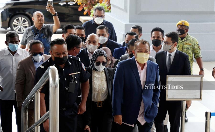  Kinabatangan member of parliament Datuk Seri Bung Moktar Radin and his wife Datin Seri Zizie Izette Abdul Samad have been ordered to enter their defence for accepting RM2.8 million through corrupt means. - NSTP/ASWADI ALIAS.