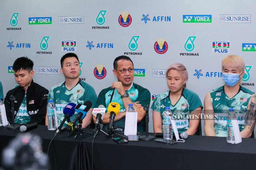 Men's pair Aaron Chia-Soh Wooi Yik will have their work cut out for them to clear the World Tour Finals group stage for the first time in Hangzhou this week. - NSTP/ASWADI ALIAS