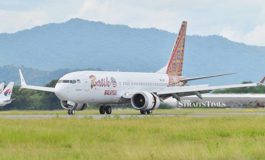 Batik Air flight OD152 from Perth en route to Kuala Lumpur had to be diverted to Jakarta, Indonesia. - NSTP file pics