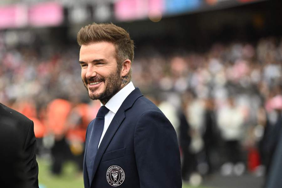 David Beckham, president and co-owner of Inter Miami, speaks to the media before the friendly football match between Hong Kong XI and US Inter Miami CF in Hong Kong. Inter Miami were booed off the pitch after their injured superstar Lionel Messi failed to take the field in a pre-season friendly in Hong Kong. - AFP pic