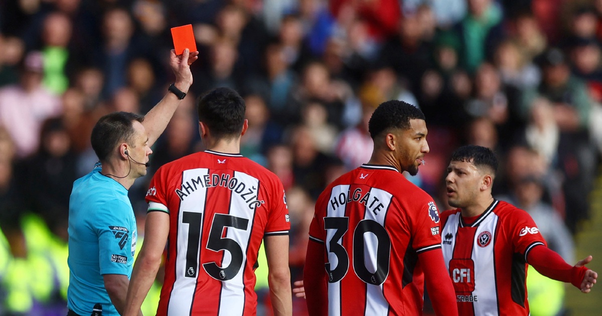 Brighton Push Sheffield Utd Closer To Drop As Holgate Sees Red | New ...