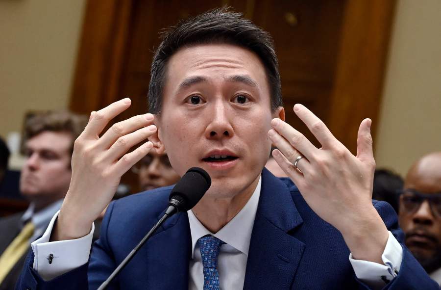 TikTok chief executive Shou Zi Chew faced a tense congressional hearing at Capitol Hill, Washington, DC, on Thursday. - AFP pic