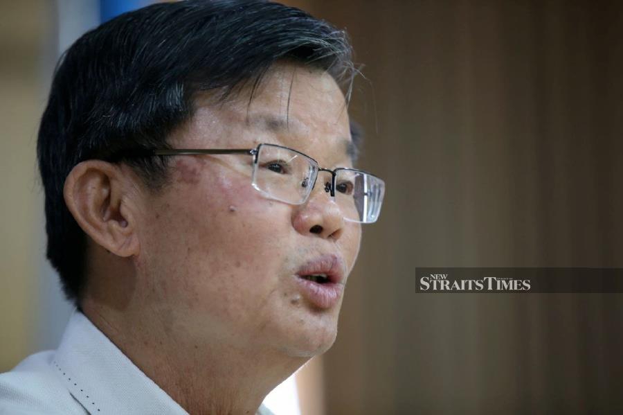 Penang Pakatan Harapan chairman Chow Kon Yeow. - NSTP/MIKAIL ONG