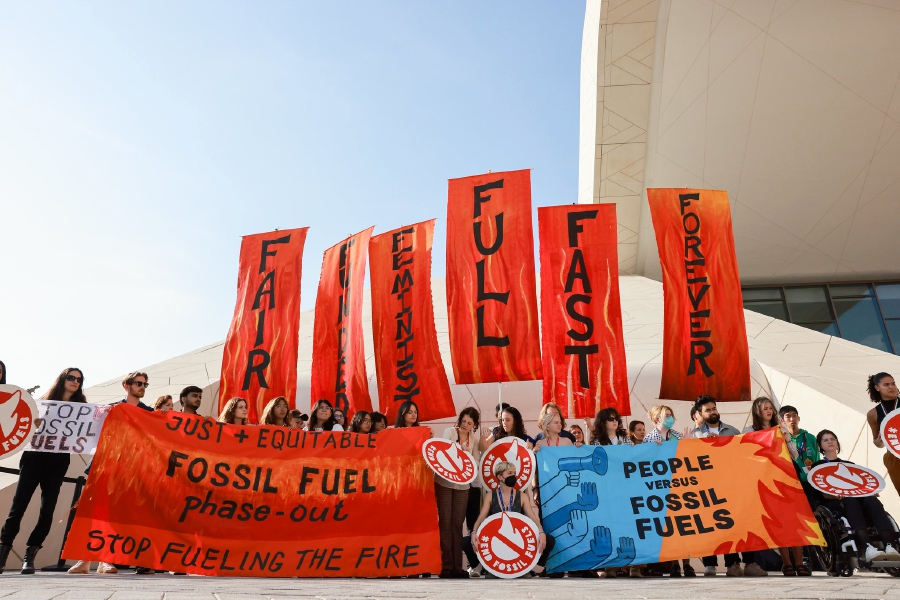 A UN climate deal that approved a call to transition away from fossil fuels has been hailed as a major milestone and a cause for at least cautious optimism. - BERNAMA pic
