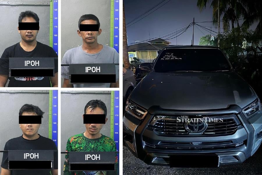 The high speed pursuit involving a four wheel drive vehicle and several police patrol vehicles (MPVs) for over 50km on Feb 19 occurred because the individuals aboard the vehicle were suspects in a cable theft case in this city. - Pic courtesy of PDRM