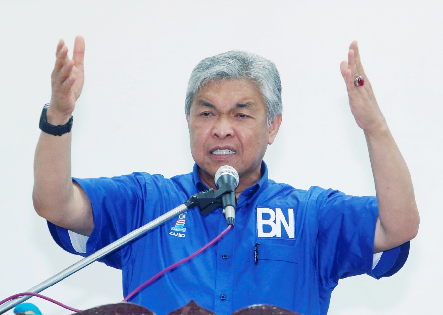 Deputy Prime Minister Datuk Seri Dr Ahmad Zahid Hamidi said that each and every vote is crucial for the BN to secure a victory. (File pix)