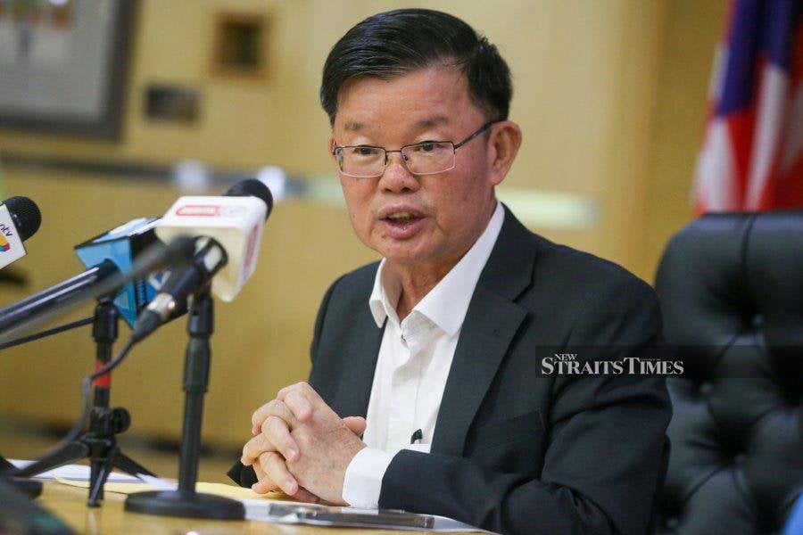 The Penang government is set to review its domestic water tariffs, said Chief Minister Chow Kon Yeow. - NSTP/DANIAL SAAD