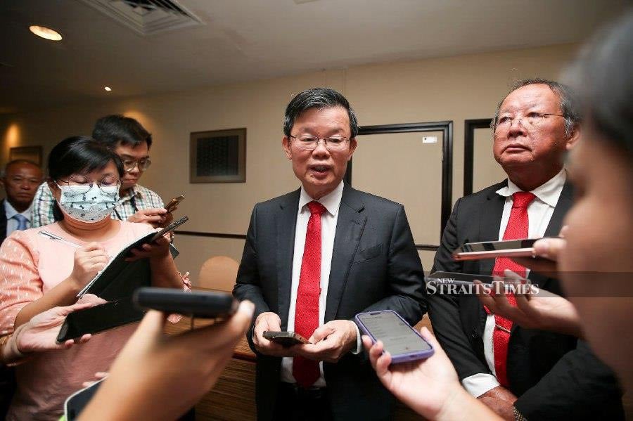 Met at the sidelines of the Penang Chinese Clan Council annual general meeting opening ceremony here this morning, Chief Minister Chow Kon Yeow said due to concerns expressed in the media, Baldev had turned down the appointment. - NSTP / MIKAIL ONG