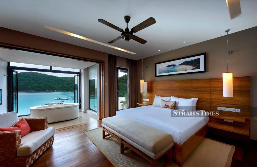 The luxury, spacious rooms overlooking South China Sea.