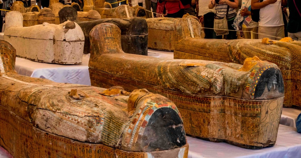 Egypt Unveils Biggest Ancient Coffin Find In Over A Century 