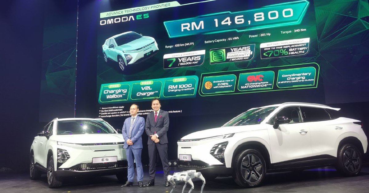 Chery Malaysia launches Omoda E5, CKD in the works | New Straits Times