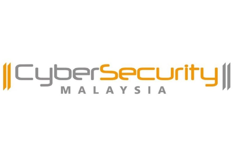  A logo in orange and grey that reads 'CyberSecurity Malaysia'.