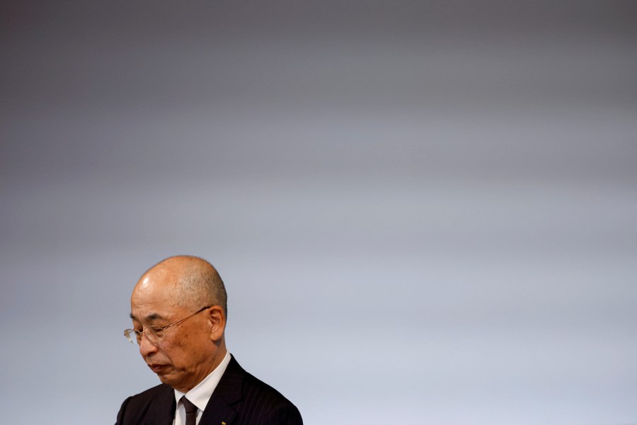 Daihatsu Motor President Soichiro Okudaira attends a press conference in Tokyo, Japan. REUTERS/Issei Kato
