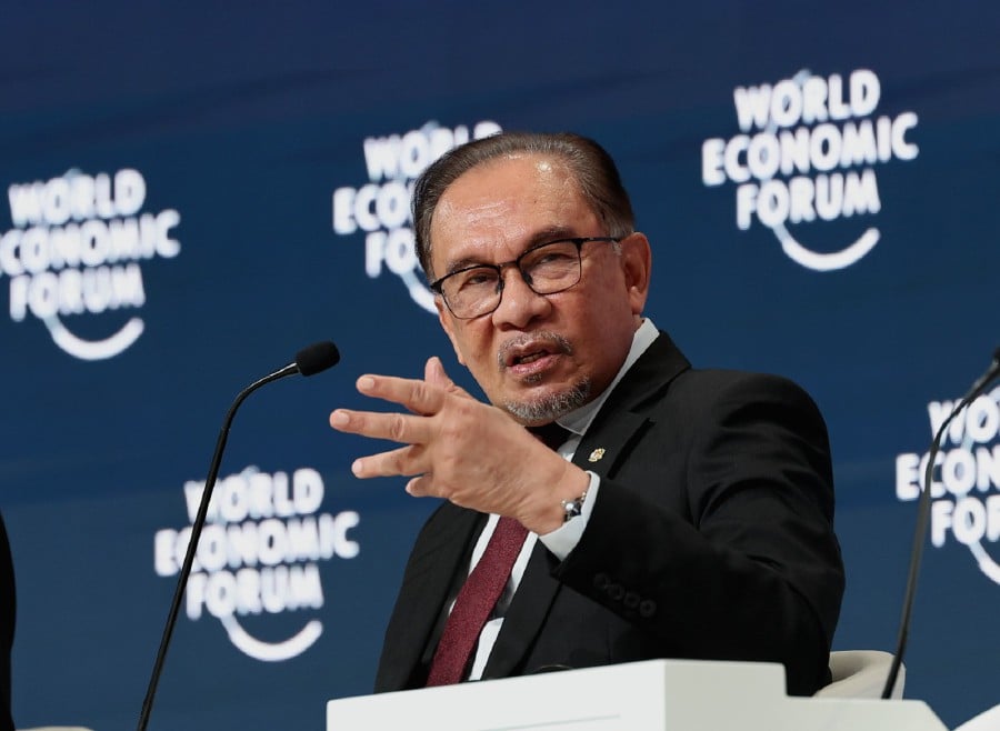 Speaking at the opening plenary session of the World Economic Forum (WEF) Special Meeting in Riyadh, the prime minister stressed that while Malaysia welcomes any investments, it must adhere to the rules and procedures set by the country. - Bernama pic