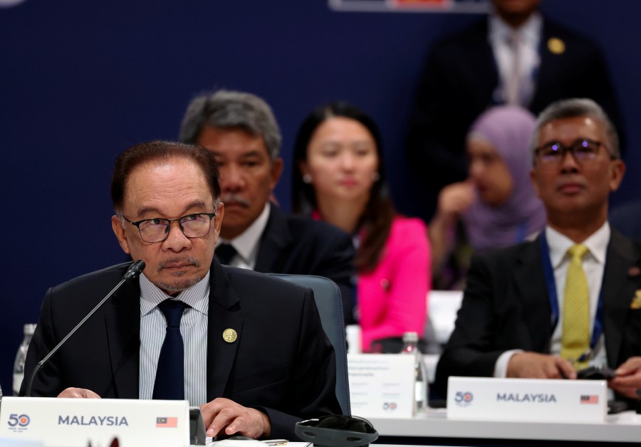 Prime Minister Datuk Seri Anwar Ibrahim attends the plenary session at the ASEAN-Australia Special Summit at the Melbourne Convention and Exhibition Center (MCEC), today. BERNAMA PIC