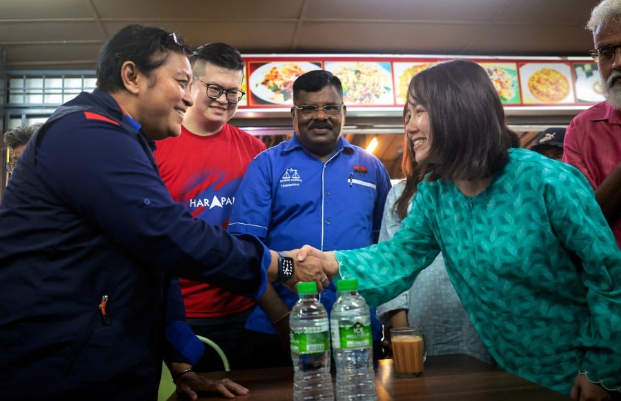Minister in the Prime Minister's Department (Law and Institutional Reform) Datuk Seri Azalina Othman Said emphasised that voters must select their representative carefully, as they will work hand-in-hand to bring progress to the constituency with their new elected representative. BERNAMA PIC