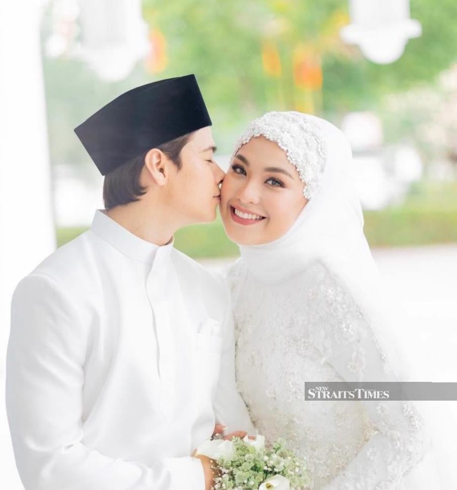 Dini and Janna were married at a luxury resort in Langkawi on June 10 last year (INSTAGRAM/DINISCHATZMANN)