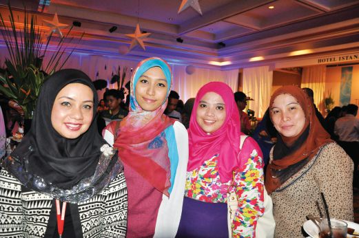 (From left) Julie Ahmad Kamal, Rabiatul Adawiyah, Norhasliza Hashim and Azlina Sugiman.