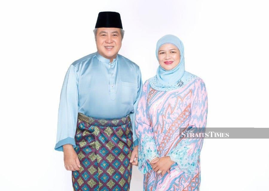  Datuk Amar Awang Tengah Ali Hasan and wife, Datuk Dayang Morliah Awang Daud.