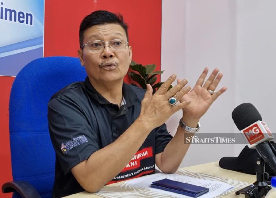 Datuk Dr Zulkafperi Hanapi said previously a lack of funds had left him unable to conduct certain programmes despite winning the constituency in the 15th General Election (GE15). - NSTP/ AMIRUL AIMAN HAMSUDDIN