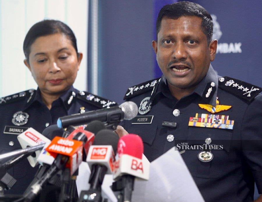  Selangor police chief Datuk Hussein Omar Khan said the trio refused to stop when told to do so by police patroling the area. - NSTP/FATHIL ASRI