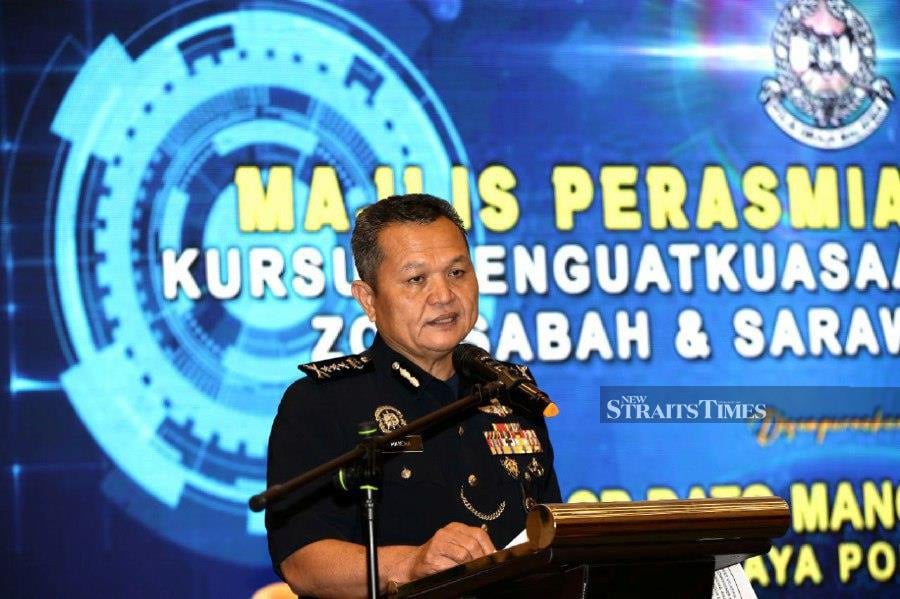 Sarawak police commissioner Datuk Mancha Ata said police recorded the senior officer’s statement following a police report that was lodged by the victim at the Bau police station on March 4 at 1.27am. - NSTP/ NADIM BOKHARI