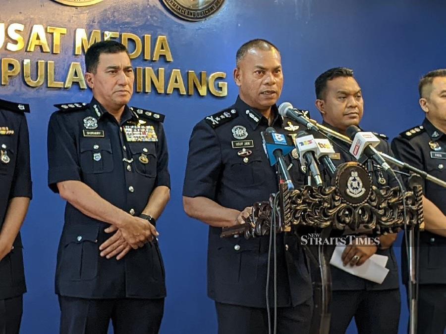 Penang deputy police chief Datuk Mohamed Usof Jan Mohamad said the suspect was arrested under Section 39 (a) (1) of the Dangerous Drugs Act 1952 on Feb 8. - NSTP/ ZUHAINY ZULKIFFLI