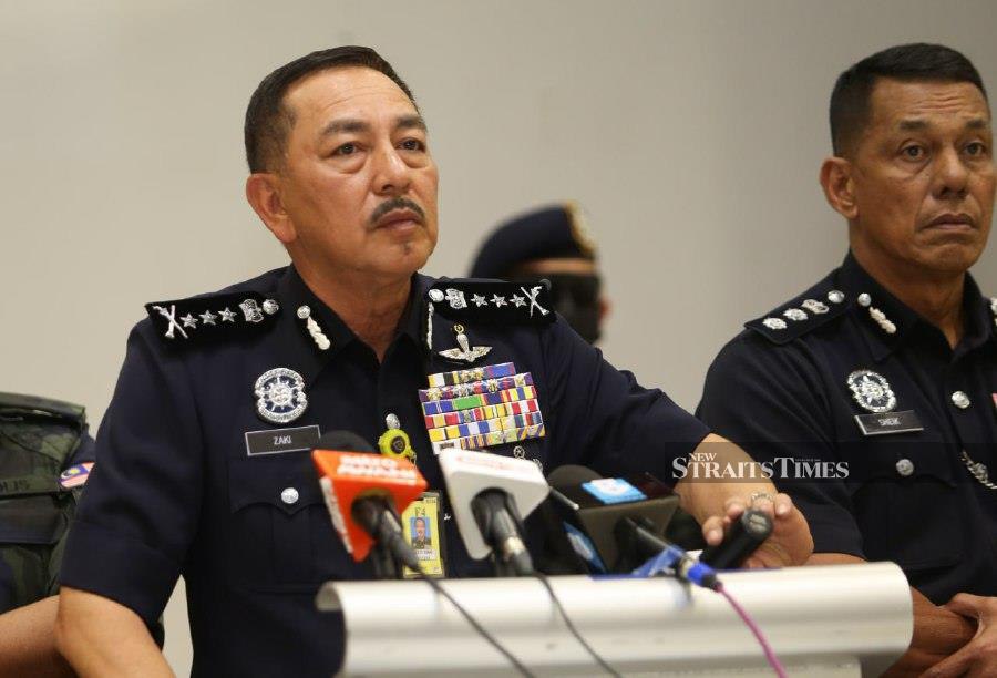 Kelantan police chief Datuk Muhamad Zaki Harun said the raid was carried out at a house in Kampung Gong Datok in Pasir Puteh. - NSTP/ NIK ABDULLAH NIK OMAR
