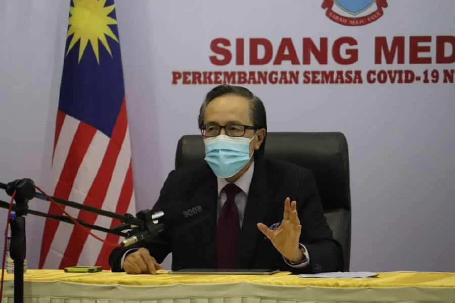 Sabah Covid-19 spokesperson Datuk Seri Masidi Manjun says there are 132 cases in the state today, which is an increase of 35 from yesterday’s double-digit figure. - File pic