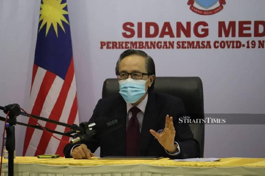 Sabah Covid-19 spokesman Datuk Seri Masidi Manjun said the figure mostly consisted of backlog cases and did not necessarily reflect test results in the last 24 hours. - NSTP file pic