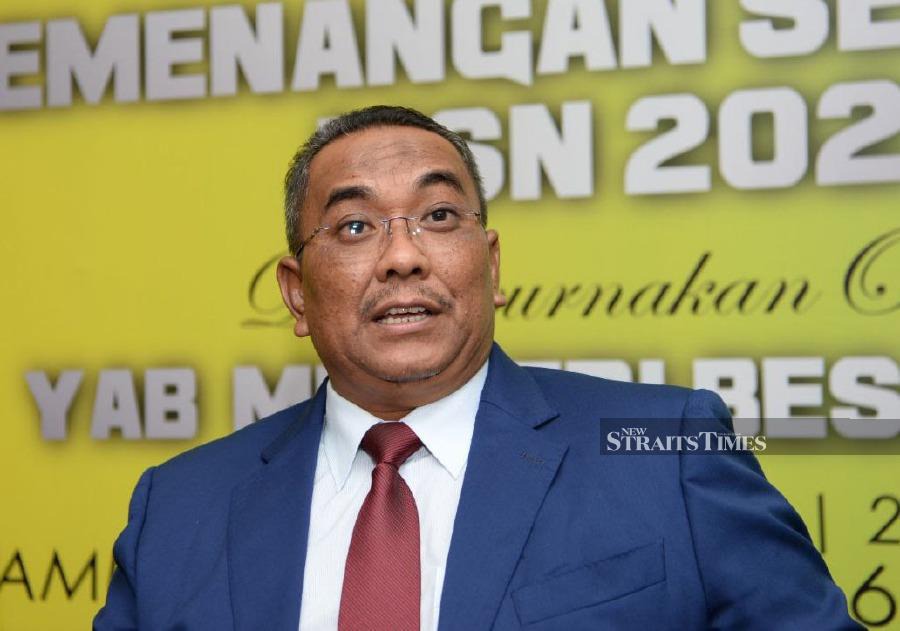 Kedah Menteri Besar Datuk Seri Muhammad Sanusi Md Nor has urged Prime Minister Datuk Seri Anwar Ibrahim to approve the Kedah Aerotropolis logistics hub project. - NSTP/NOORAZURA ABDUL RAHMAN