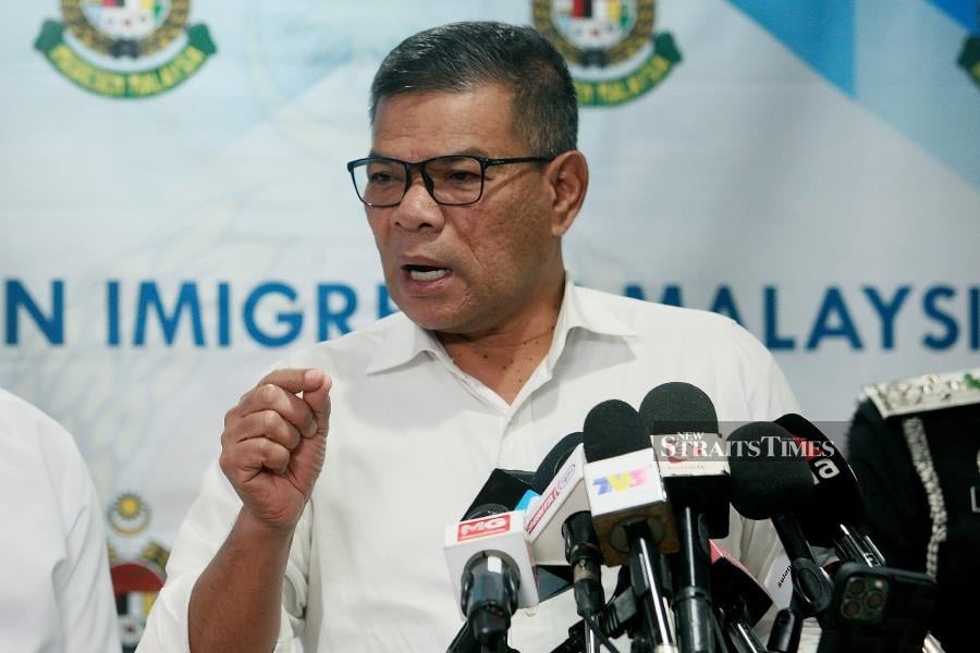 Home Minister Datuk Seri Saifuddin Nasution Ismail said the legalisation process of foreign workers will enable the Immigration Department to examine the legality of employers and foreign workers. - NSTP / FAIZ ANUAR