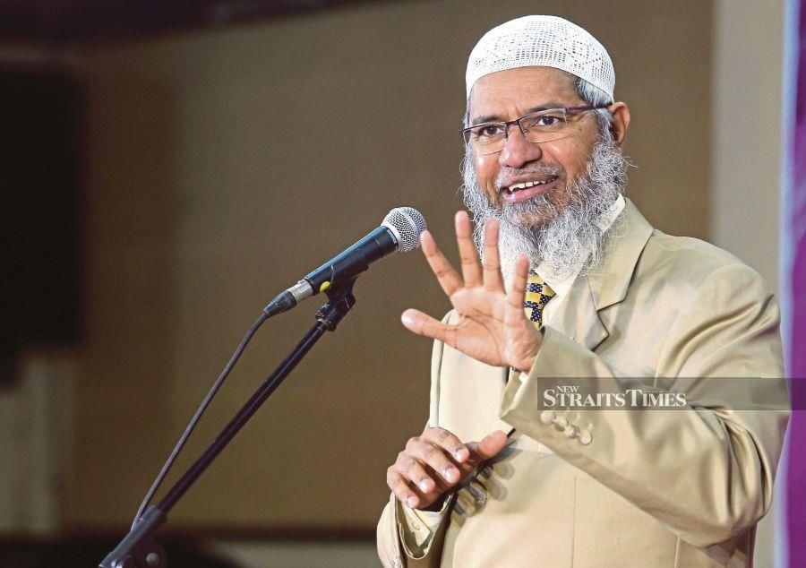 Islamic preacher Dr Zakir Naik will return to Malaysia soon, after completing several programmes in Oman. - NSTP file pic