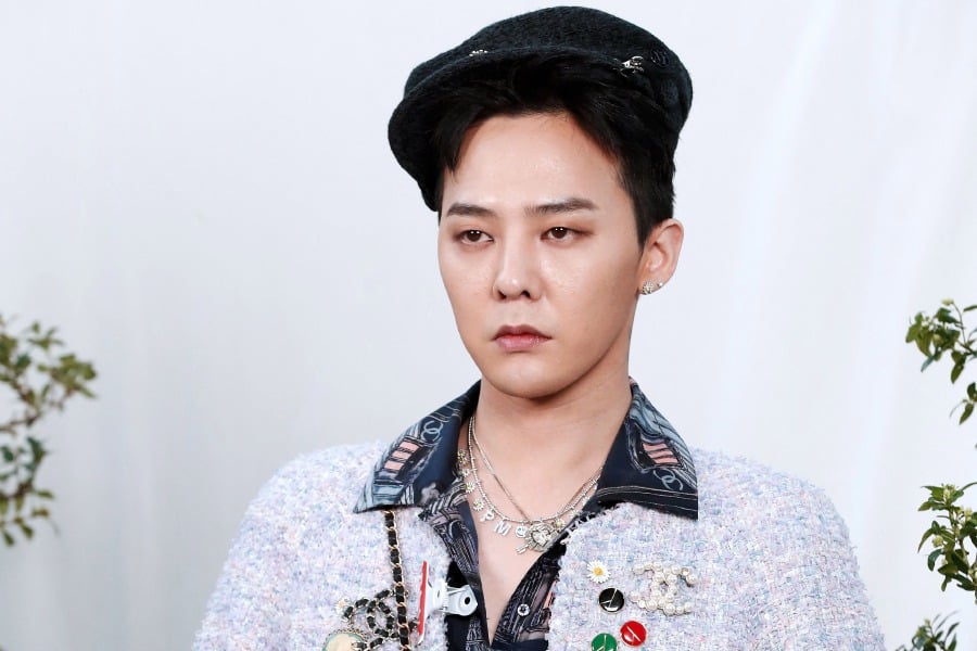 Singer Kwon Ji-yong aka G-Dragon poses during the photocall prior to the Chanel Women's Spring-Summer 2020/2021 Haute Couture collection fashion show in Paris in 2021. - AFP PIC