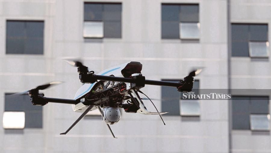 The Civil Aviation Authority of Malaysia (CAAM) has reminded the public not to fly drones without approval over highways as well as at the sites of road accidents during the festive season. - NSTP file pic